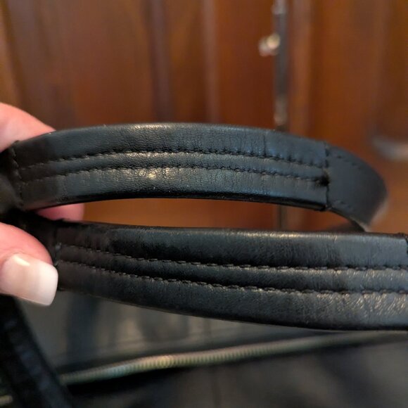 Coach Soho Black Two Way Leather Satchel F172202 - Picture 10 of 15